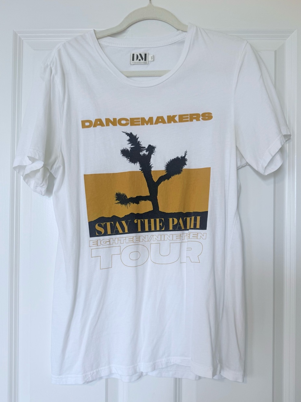 DanceMakersInc "Stay The Path" White Graphic Tee